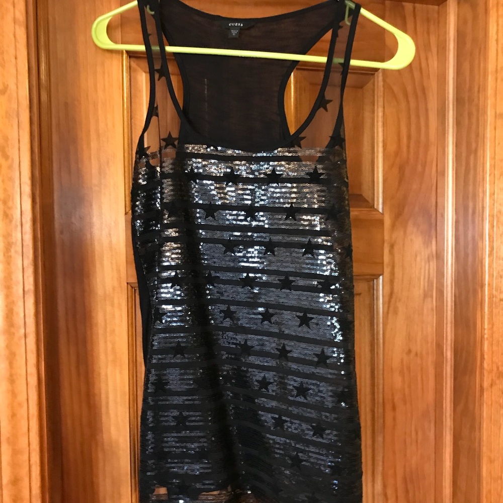 XS Guess Black Star Tank